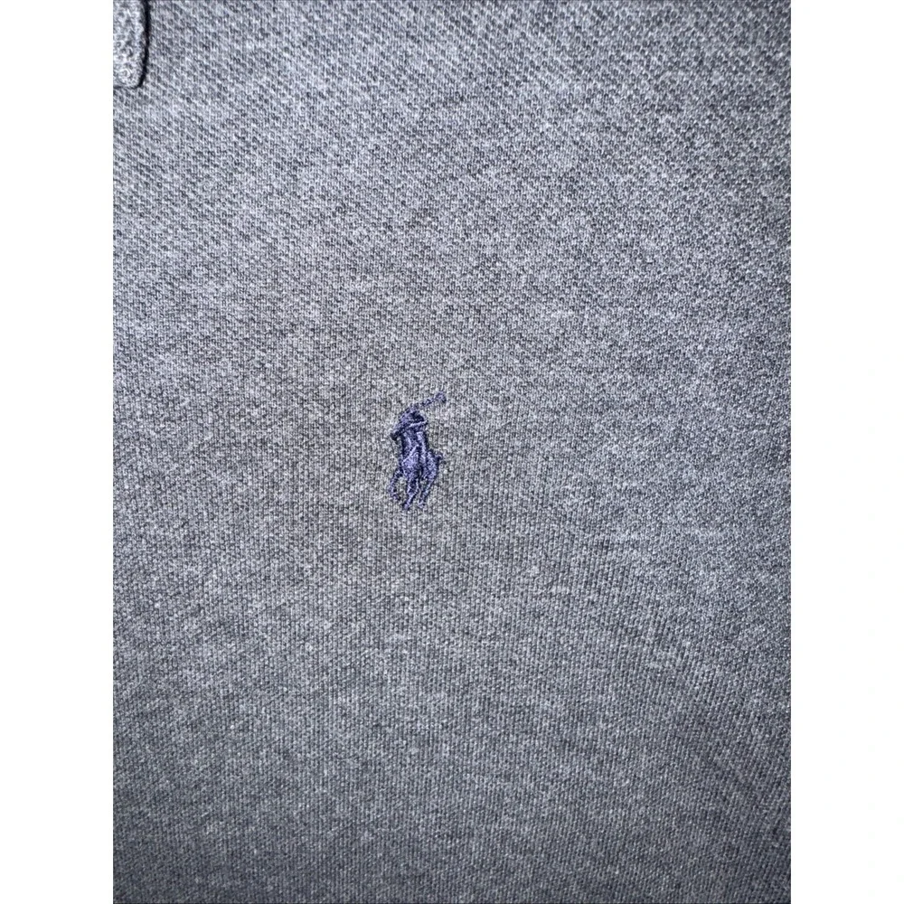 Lot of 3 Polo Ralph Lauren Custom Slim Fit Polo‎ Shirts XL Gray Navy Pony